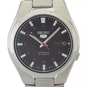 Seiko унисекс SNK617K1 (Seiko5 SS BK RD) часы
