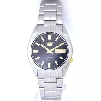 Seiko унисекс SNKF17J1 (Seiko5 SS Браслет Красный/Черный Мужской) часы