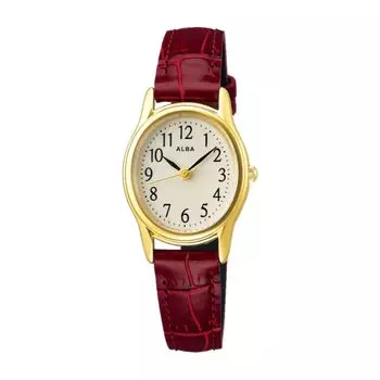 Seiko Watch Alba Watch Ladies Quartz Stainless Steel Reinforced Waterproof for Daily Life Analog SEIKO ALBA (5 ATM) (AEGK436 (Dial White, Case