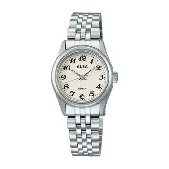 Seiko Watch Alba Watch Quartz Stainless Steel Titanium Reinforced Waterproof for Daily Life Analog SEIKO ALBA Women s (10 ATM) (Silver (AEGK428))
