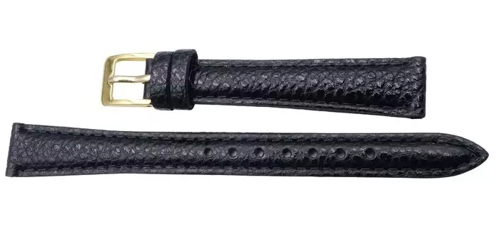 SEIKO Watch Band 13mm Seiko DAE0R Cowhide Shrink Black Ladies [Seiko]