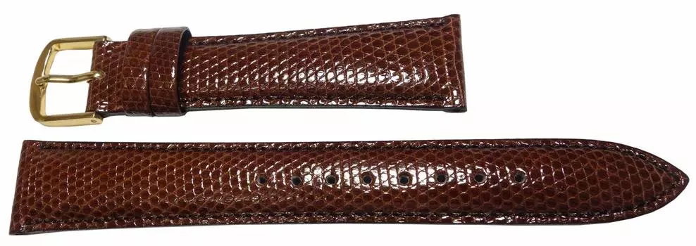 SEIKO Watch Band 17mm DX06 Lizard Dark Brown [SEIKO] Мужской