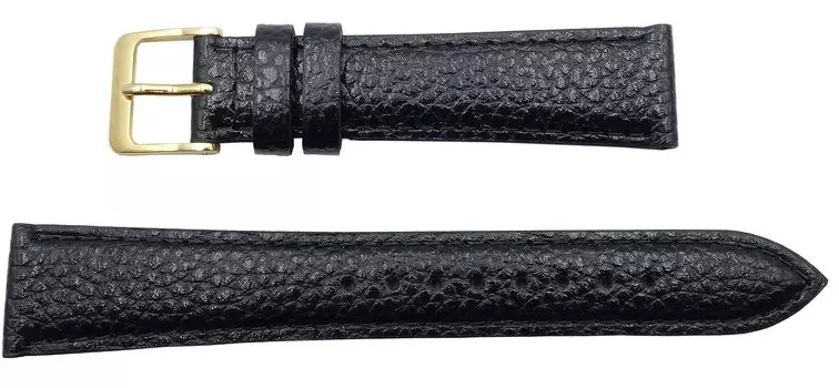 SEIKO Watch Band 18mm DAE4R Cowhide Shrink Black [SEIKO] Men s