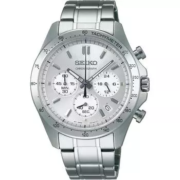 Seiko Watch Наручные часы Seiko Selection Кварцевый хронограф Горизонтальный Three Eyes SBTR009 Мужские Серебряные серебряный