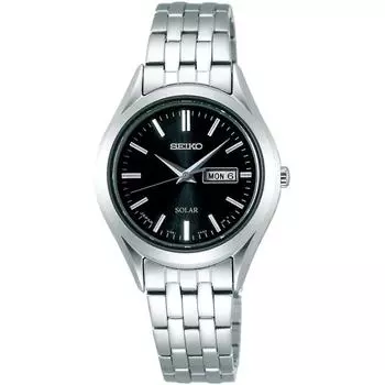 Seiko Watch наручные часы Seiko Selection Solar сапфировое стекло пара STPX031 женские серебристые серебряный