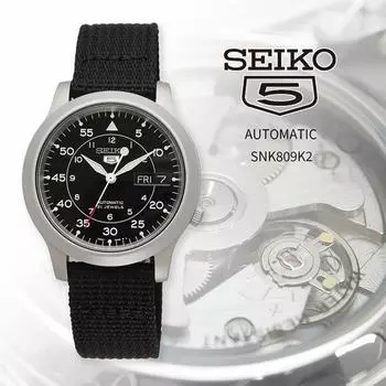 Seiko Watch Seiko Watch Часы Seiko 5 Автоматический завод Бизнес Повседневный Мужской Snk809k2 Overseas Модель