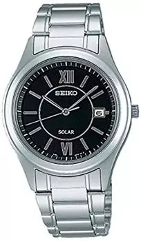 Мужские часы Seiko Spirit SBPN061, черный циферблат серебряный
