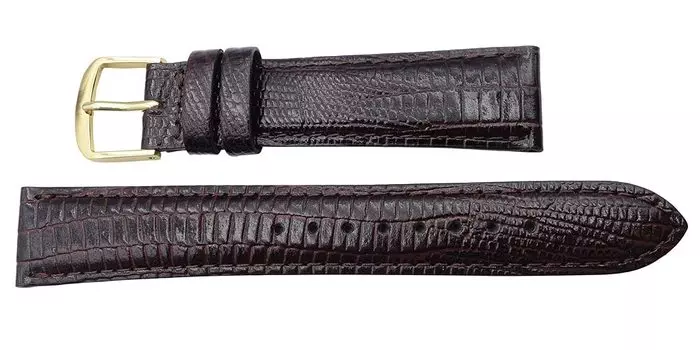 SEIKO Watch Strap Band 18mm R0262BL Cowhide Tejou Embossed Dark Brown Watch Strap Genuine Product [SEIKO] Men s
