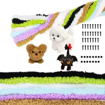 seimeinoki Fluffy Molle 7 Color Set Molle Doll Molle Doll Kit Handicraft Molle Handmade Craft Bendable Handmade Material Craft Molle Korean Wire Art