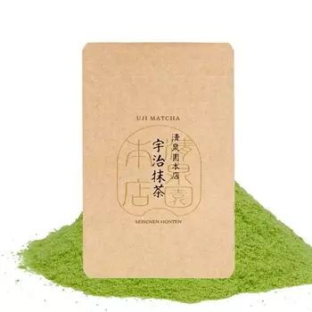 Seisenen Main Store Uji Matcha Powder Сделано в Киото 40 г Роскошные традиционные сладости Matcha Latte Stone Mill Мягкий вкус Тщательно отобранные отечественные
