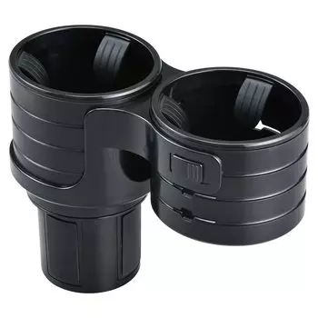 SEIWA Car Drink Height Adjustable Twin Cup Holder Height Rotating Car Accessories Holder, Drink, WA112, Insert, Adjustable, Function, чёрный