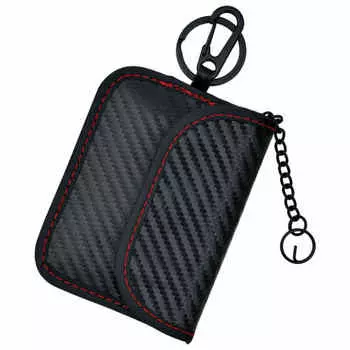 SEIWA Car Supplies Блокировка радиоволн Чехол для смарт-ключа WA56 Карбоновое реле Защита от атак Чехол для дистанционного управления ключом 1 шт.