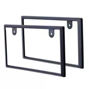SEIWA External Car Supplies License Plate Frame Carbon Frame Set Carbon Black K396 For Regular Cars & Light Cars ABS