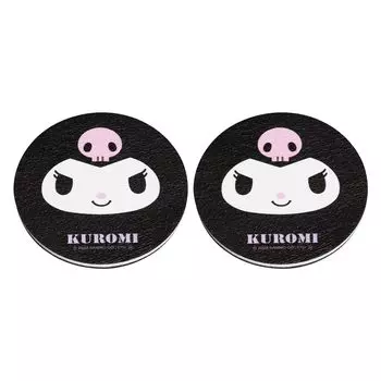 SEIWA Sanrio Car Supplies Подставка для напитков Подставка для напитков Kuromi Коврик для напитков IMP261 Впитывающий воду Мягкий Быстросохнущий Автомобиль 2 шт. Милый Стильный Персонаж HELLO