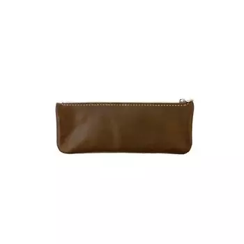 Seiwa SEIWA makeU Leather Pencil Case Wide x High x Includes Instructions Kit, 19.5cm 4.5cm 3.5cm Long, Chocolate, (SWA31921) шоколадный