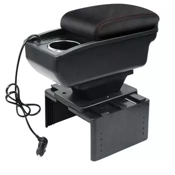 Seiyishi консольный ящик подлокотник универсальная консольная коробка автомобильный ящик для хранения вещей многофункциональный с 6 портами USB двойной USB быстрая зарядка держатель для напитков сигарета