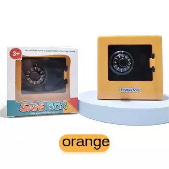 Сейф Банкноты Наличные Свинья Депозит Монета Сбережения Свинья-копилка Кодовый замок Мини Коробки для денег оранжевый
