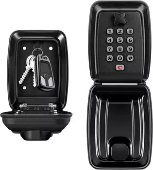 Сейф для ключей, водонепроницаемый, настенный, сверхбезопасный, большой, для дома, гаража, офиса, школы чёрный