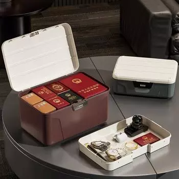 Сейф с паролем, четырехзначный пароль, замок для наличных, ювелирных изделий, паспортов, сейф для хранения, многофункциональный органайзер для дома