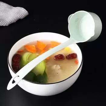 Сейф с подвесным отверстием, кухонная утварь, 2 цвета, ложка для горячего супа, масляный фильтр, ложка для масла для домашнего использования зелёный