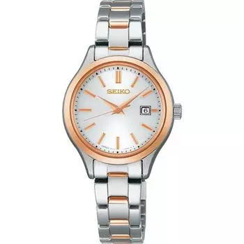 Сейко STPX096 (SEIKO SELECTION S Series Solar Metal Band женские) Круглые часы из нержавеющей стали, аналоговые