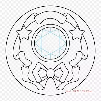 Сейлор Мун кристальный цвет Сейлор Мун Line Art Утюг на заплатах для одежды Аппликации Наклейки на одежду Термочувствительный индивидуальный патч