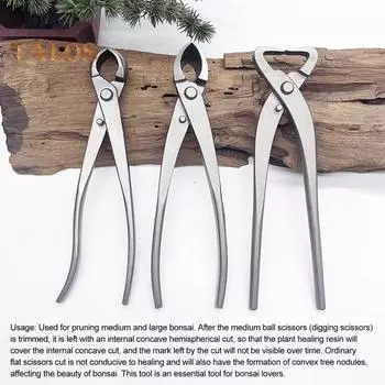Секатор для бонсай, нержавеющая сталь, разделитель стволов, корнерез, сферические ножницы, эргономичный садовый секатор для обрезки деревьев бонсай B