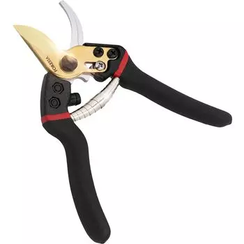 Секатор имеет режущую кромку и меньше рукоятки, которая удобно помещается в вашей [Титановое покрытие остроты] длительная острота, четкая, утомительная.Рука. чёрный