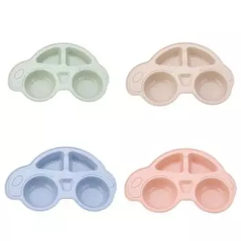 Секционные тарелки Подносы для обеда Тарелки из нержавеющей стали Бежевые B