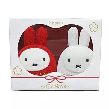 Sekiguchi Dick Bruna Miffy Miffy Lucky Daruma набор плюшевых игрушек красного и белого цвета