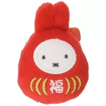 Sekiguchi Dick Bruna Miffy плюшевый талисман значок Lucky Daruma высота приблизительная. 6,3 см