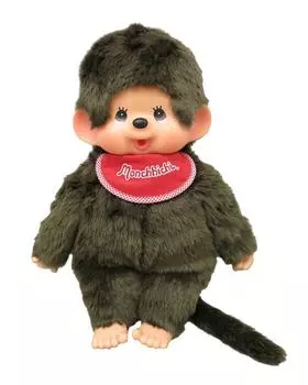 Sekiguchi Monchhichi Premium Standard Plush Toy L Brown Boy Height 41cm Approx.