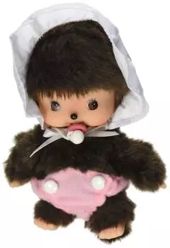 Sekiguchi Мягкая игрушка Monchhichi Babychichi Girl размера S, высота прибл. 15 см.