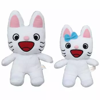 Sekiguchi Nontan Tartan Arararu Plush Toy Set of Height & 2, Approx. 18-22cm