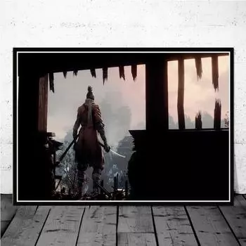 Sekiro Shadows Die Twice постеры и принты настенные панно для гостиной холст живопись игра декоративный домашний декор Cuadros 21cm30cm NoFrame