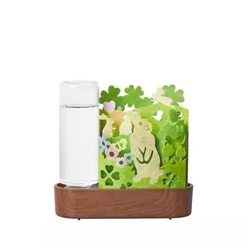 Sekisuijushishoji Эко-увлажнитель с естественным испарением Uruoi Woody Rabbit В15 x Ш15 x ULW-RB-GR Д5.5 см