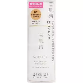 Sekkisei Clear Wellness Kose Sekkisei Clear Wellness Airy Skin Vale Bb Essence 02 Natural Color With Normal Brightness 30 мл
