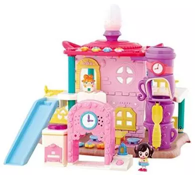 Секрет Кокотамы Вместе с вашим Больше веселья со звуком и светом Большой подарочный набор «Дом Кокотама» в виде сердца!