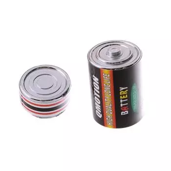 Секретный сейф для таблеток, денег, монет, скрытая коробка в форме батареи, контейнер для хранения, ящики для хранения, тайник чёрный