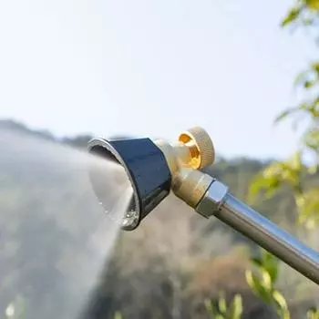 Сельскохозяйственная насадка высокого давления, распылительная насадка для полива из черного цинкового сплава, принадлежности для полива сада, распылительная насадка высокого давления