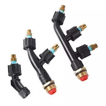 Сельскохозяйственный медный распылительный распылитель, одинарная/двойная/три сопла, садовый газонный ирригационный спринклер для распыления пестицидов