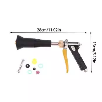 Сельскохозяйственный ветрозащитный распылитель высокого давления для садового шланга, насадка с высоким объемом распыления для распыления лекарств