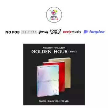 SELECT POB ATEEZ 11th Мини-альбом Golden Hour Часть 2 No POB Random Ver