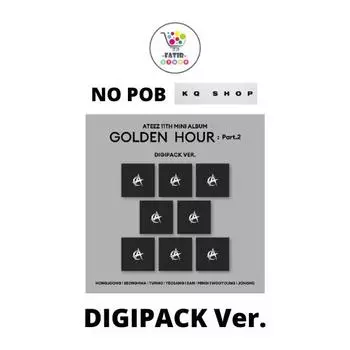 SELECT POB DIGIPACK Ver ATEEZ 11th Mini Album Golden Hour Часть 2 No POB Random Ver