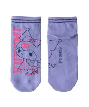 Selectable Matching for Parents and Short 1 Cinnamoroll Hello Kitty My Melody Kikirara Kuromi Goods 23cm 24cm 25cm Kuromi 2 Purple [Sanrio] Socks,