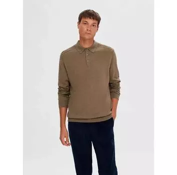 Selected Berg поло с длинными рукавами 2XL