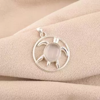 Selenite Gemstone 925 Solid Silver Jewelry Handmade Pendant Gift For Girlfriend CP-2-46