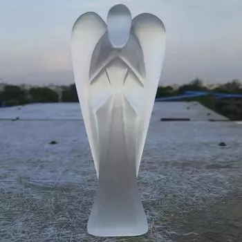 Селенитовые карманные крылья, статуя ангела, фигурки, кристалл-хранитель для духовной связи, кристалл ангела для домашнего декора, офисный стол, спальня, приборная панель автомобиля