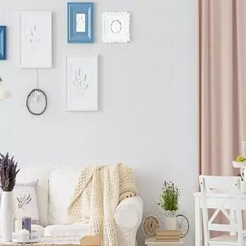 Self-adhesive 45cm Wallpaper Linen Cloth PVC Color Morandi Macaron Living Room Bedroom Decoration Waterproof Wall Stickers 45cmX1m жёлтый