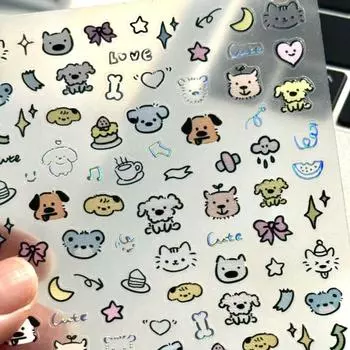 Self Adhesive Nail Sticker Cute Cartoon Cartoon Stickers High Quality Decal Nail Art Sticker Type B